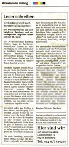 Pressebeitrag 'Weinbaufreunde Bernburg trafen sich' MZ 31.03.2006